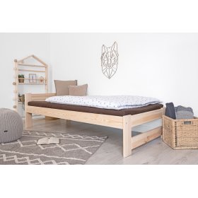 Dřevěná postel Mel 200x90 - přírodní, Ourfamily