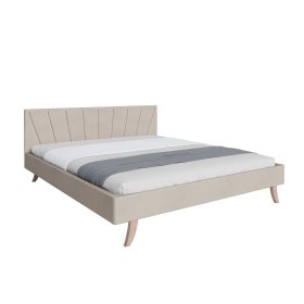 Čalouněná postel HEAVEN 140 x 200 cm - Krémová, FDM
