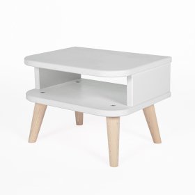 Noční stolek NELL - bílý, Ourbaby