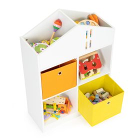 Domečková knihovna s úložními boxy, EcoToys