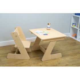Bazar - Dětský stůl s židličkou Zetko - přírodní, Ourbaby®