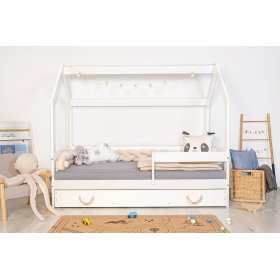 Bazar - Domečková postel Lucky 160x80 - bílá