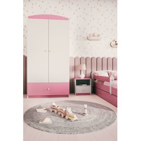 Ourbaby šatní skříň - růžovo-bílá