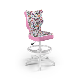 Dětská ergonomická židle k psacímu stolu upravená na výšku 119-142 cm - motýli, ENTELO