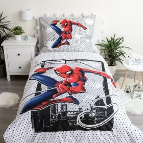 Ložní Povlečení se svítícím efektem Spider-man 140 x 200 cm + 70 x 90 cm, Sweet Home, Spiderman