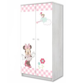 Šatní skříň Minnie Mouse - dekor norská borovice, BabyBoo, Minnie Mouse