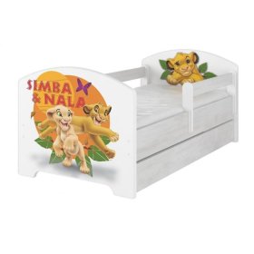 Dětská postel se zábranou - Lví král - dekor norská borovice, BabyBoo, The Lion King