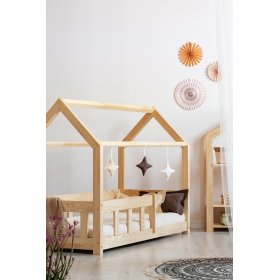 Dětská postel domeček se zábranou Mila Classic, ADEKO