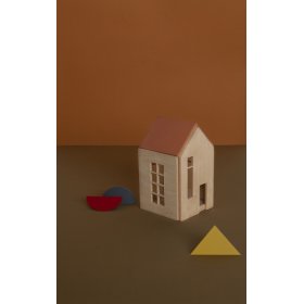 Magnetický Montessori dřevěný domeček - terra, Babai