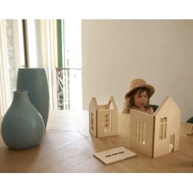 Magnetický Montessori dřevěný domeček - magic forest, OKT