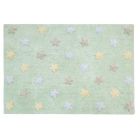 Dětský koberec s hvězdami Tricolor Stars - Soft Mint , Kidsconcept