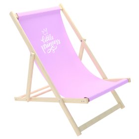 Dětské plážové lehátko Little princess - růžové, Chill Outdoor