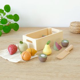 Fruiti - Dřevěné ovoce - krájení