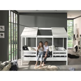Dětská postel ve tvaru domečku Malia - bílá