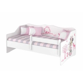 Dětská postel se zády - Minnie Mouse a zvířátka, BabyBoo, Minnie Mouse