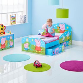 Dětská postel Peppa Pig s úložnými boxy, Moose Toys Ltd 