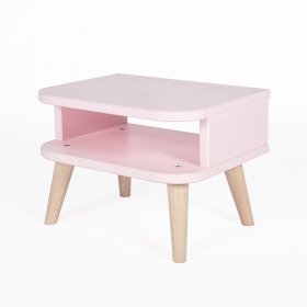 Noční stolek NELL- pudrově růžový, Ourbaby