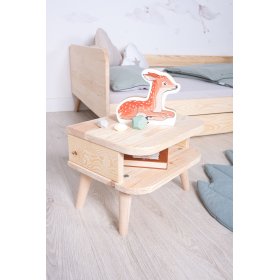 Noční stolek NELL - přírodní, Ourbaby