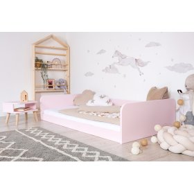 Rostoucí postel Nell 2v1 - pudrově růžová, Ourbaby