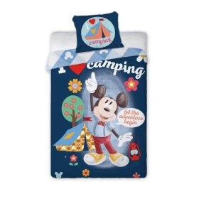 Dětské povlečení 140x200 + 70x90 Mickey Mouse Camping, Faro