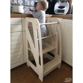 Montessori učící věž Triangle SD Classic 85 - přírodní, Ourbaby