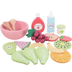 Dřevěné potraviny - krájení - Fresh fruit salad