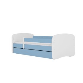 Dětská postel se zábranou Ourbaby - modro-bílá, All Meble