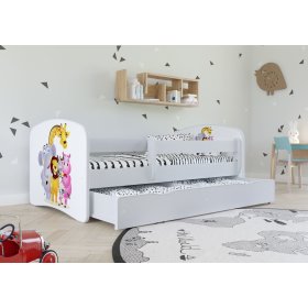 Dětská postel se zábranou Ourbaby - ZOO III, Ourbaby
