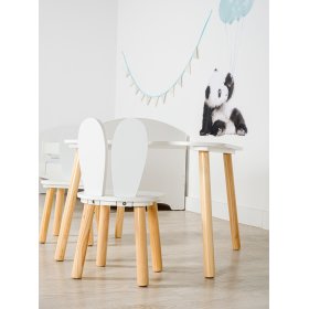 Ourbaby - Dětský stoleček a židličky s králičími oušky, SENDA