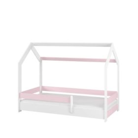 Domečková postel Sofie 180x80 cm - růžová, BabyBoo