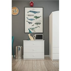 Ourbaby dětská komoda - bílá, Ourbaby