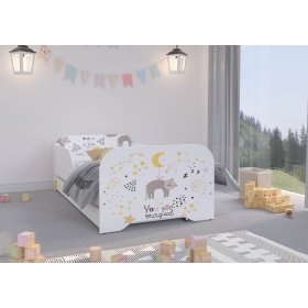 Dětská postel MIKI 160 x 80 cm - Kočička, Wooden Toys