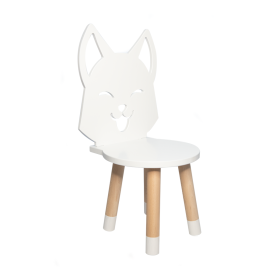 Dětský stůl se židlemi - Liška - bílý