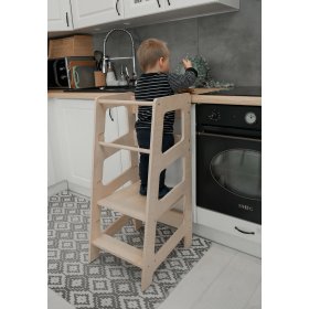 Montessori učící věž Sara MAXI 90 - přírodní, Ourbaby