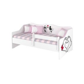 Dětská postel se zády - Love, BabyBoo, Minnie Mouse
