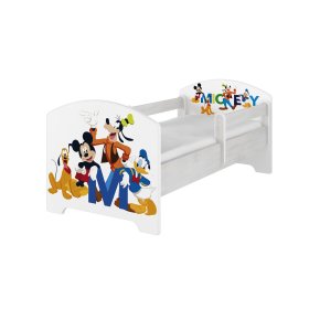 Dětská postel se zábranou - Mickeyho kamarádi - dekor norská borovice, BabyBoo, Mickey Mouse Clubhouse