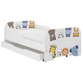 Dětská postel MIKI 160 x 80 cm - ZOO, Wooden Toys