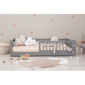 Dětská nízká postel Montessori Ourbaby - šedá, Ourbaby