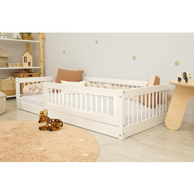 Nízká postel pro děti Montessori Ourbaby Plus - bílá, Ourbaby®