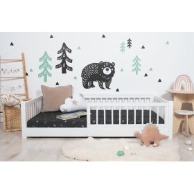 Dětská nízká postel Montessori Ourbaby - bílá, Ourbaby