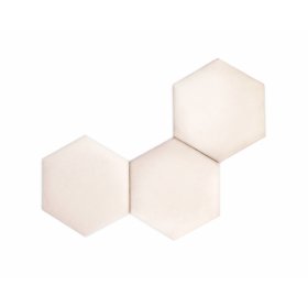 Čalouněný panel Hexagon - krémový, MIRAS