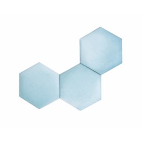 Čalouněný panel Hexagon- baby blue , MIRAS