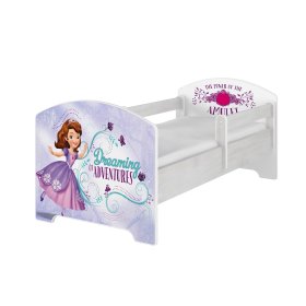 Dětská postel se zábranou - Sofie první - dekor norská borovice, BabyBoo, Sofia the first