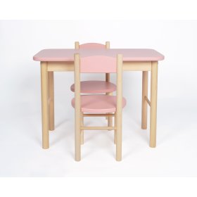 Set stolečku a židliček OURBABY dusty pink