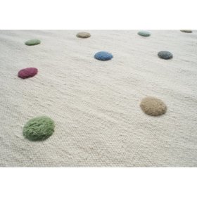 Dětský koberec s puntíky - krémový, LIVONE