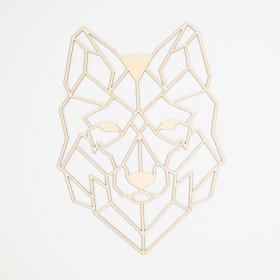 Dřevěný geometrický obraz - Vlk - různé barvy, Elka Design