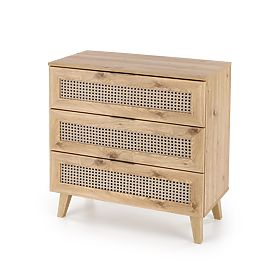 BORNEO KM-2 komoda dub artisan/černá 
