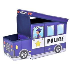Box na hračky Policejní auto modré