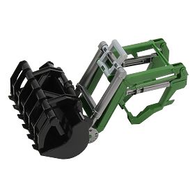 Bruder Čelní nakladač pro traktory John Deere 6920 zelený, Bruder