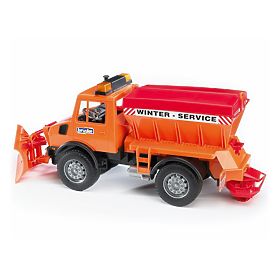 Bruder Mercedes Benz UNIMOG Sypač s radlicí, Bruder